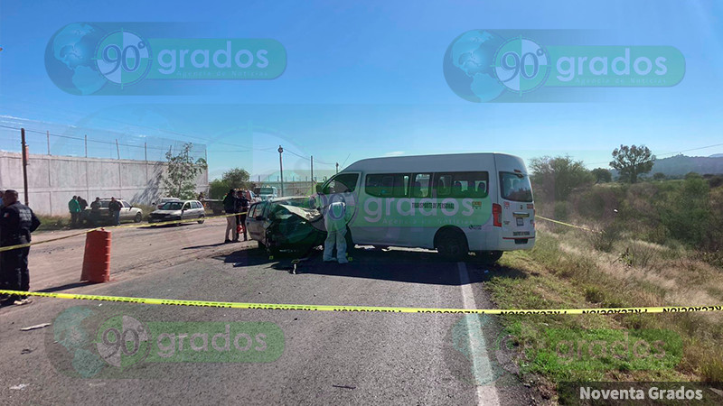 Choque frontal deja dos personas sin vida en la carretera a Los Cues en Huimilpan, QuerÃ©taro 
