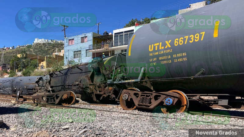 Tren se descarrila en la colonia HÃ©rcules de QuerÃ©taro 