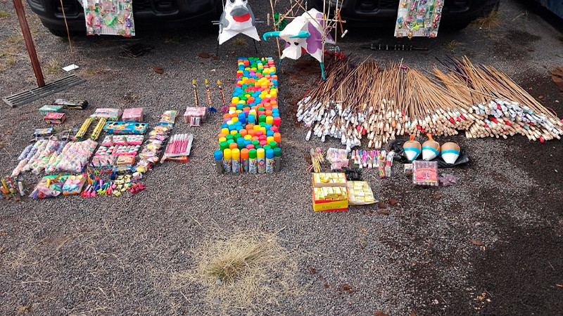 Decomisan 250 kilos de artificios pirotÃ©cnicos en QuerÃ©taro