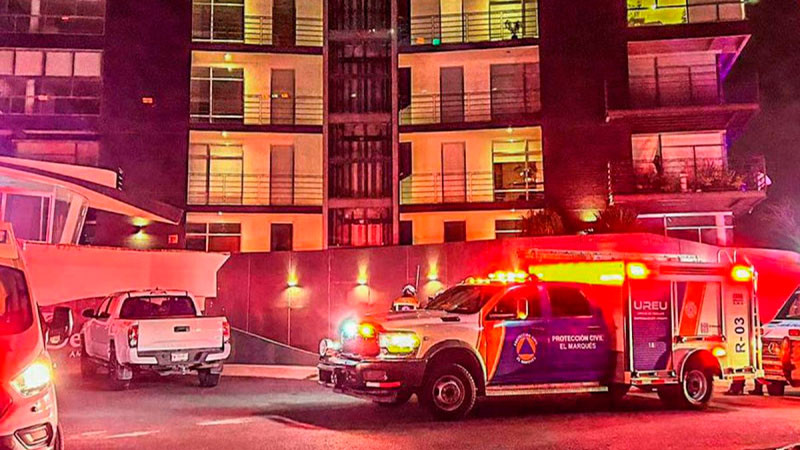 En QuerÃ©taro, se desploma elevador con seis personas a bordo