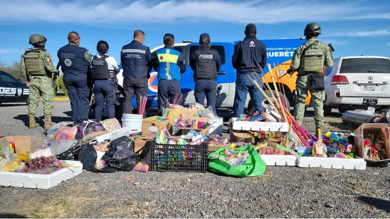 Decomisan 4 mil kilos de pirotecnia en Fin de AÃ±o, en QuerÃ©taro
