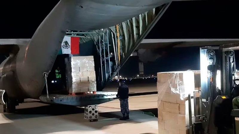 EnvÃ­a MÃ©xico 26 toneladas de apoyo a Chile, tras incendios forestales