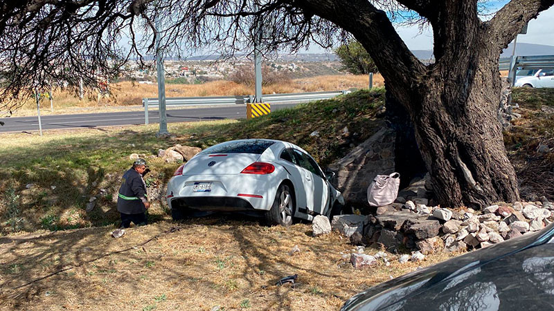 Se registra choque en Fray JunÃ­pero Serra, de QuerÃ©taro capital 