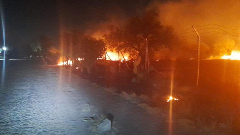 Se queman varias hectÃ¡reas en la Zona ArqueolÃ³gica de TeotihuacÃ¡n