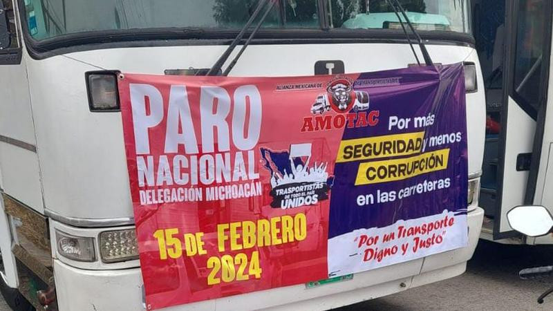 Transportistas en MichoacÃ¡n alistan bloqueos en la Autopista Siglo XXI por paro nacional