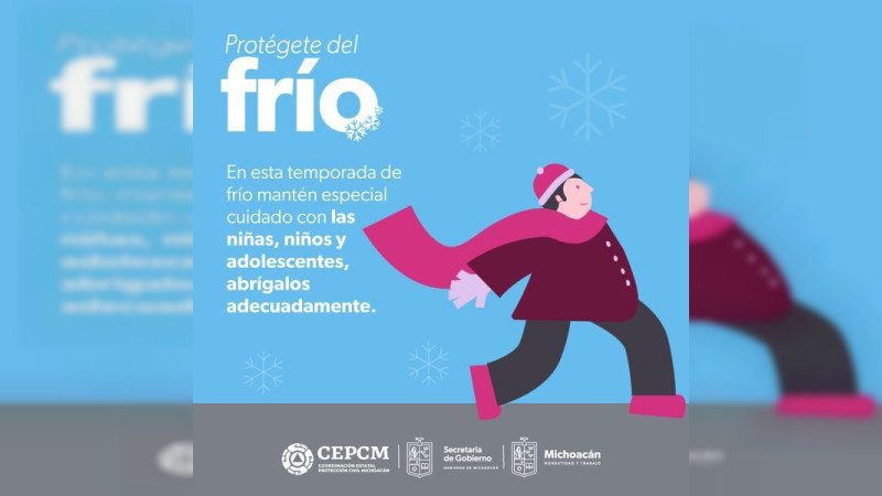 Advierte ProtecciÃ³n Civil posible caÃ­da de nieve o agua nieve en zonas serranas de MichoacÃ¡n