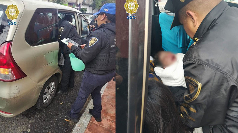 BebÃ© nace con la ayuda de valientes policÃ­as de la CDMX