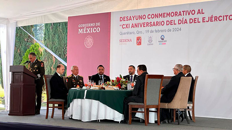 En QuerÃ©taro, el EjÃ©rcito Mexicano celebrÃ³ su 111 aniversario