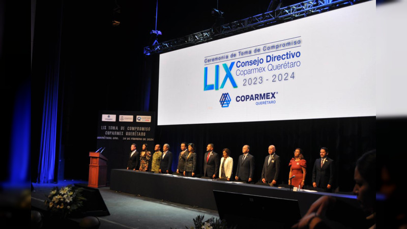 Toma protesta Consejo Directivo de Coparmex en QuerÃ©taro