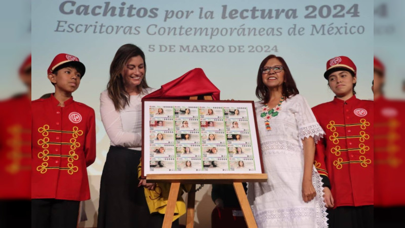 Escritoras mexicanas aparecen en billetes de la LoterÃ­a Nacional como parte del 8M