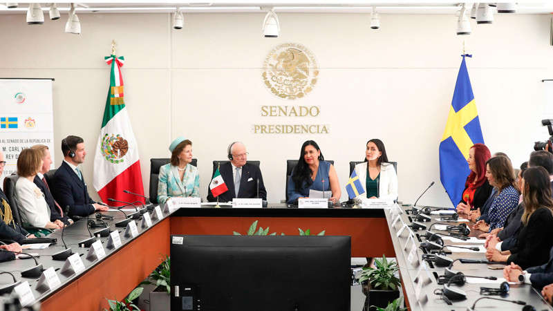 Reyes de Suecia desean suerte a MÃ©xico en 