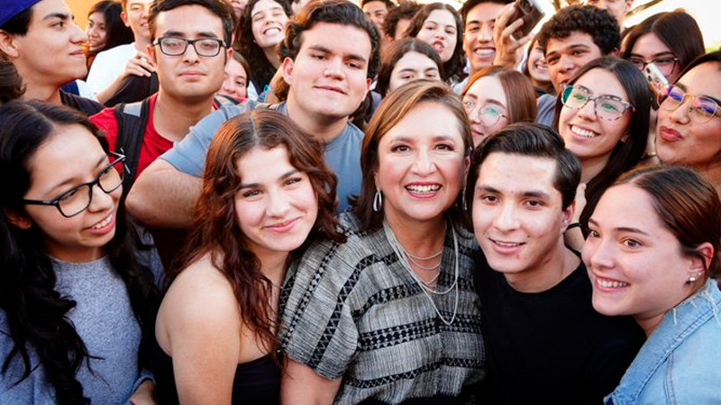 XÃ³chitl GÃ¡lvez pide a los jÃ³venes que la respalden; reconoce desconfianza en polÃ­ticos