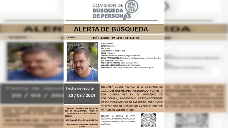 Reportan desapariciÃ³n de activista y profesor de la costa michoacana