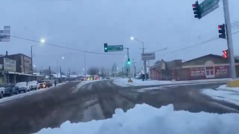 Se registra caÃ­da de nieve en 10 municipios de Chihuahua en plena primavera