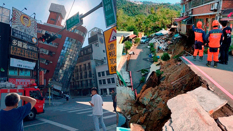 Aumenta a 10 nÃºmero de fallecidos en sismo en TaiwÃ¡n; hay mÃ¡s de 600 desaparecidos