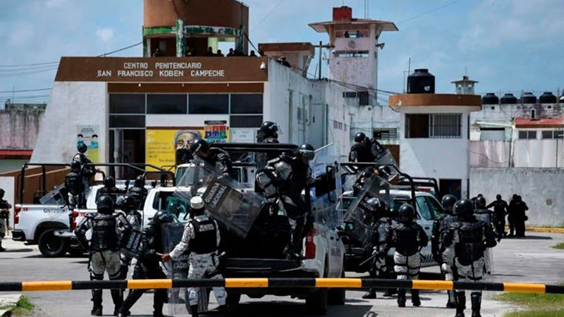 RiÃ±a en Cereso de Ciudad del Carmen deja cuatro lesionados 