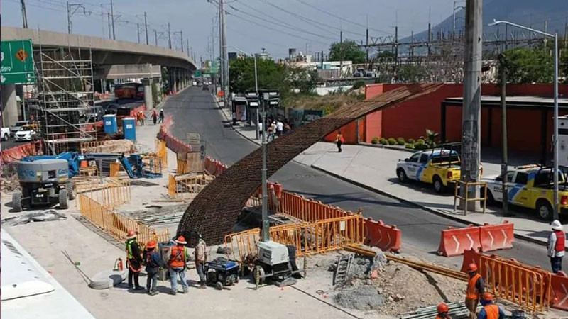 Colapsa estructura de LÃ­nea 6 del Metro en Monterrey