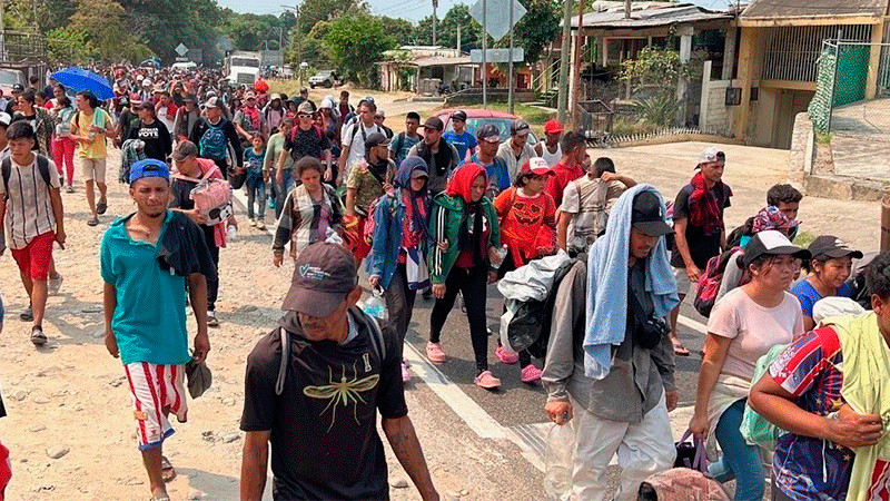 Viacrucis del Migrante llega a Santo Domingo Zanatepec, Oaxaca