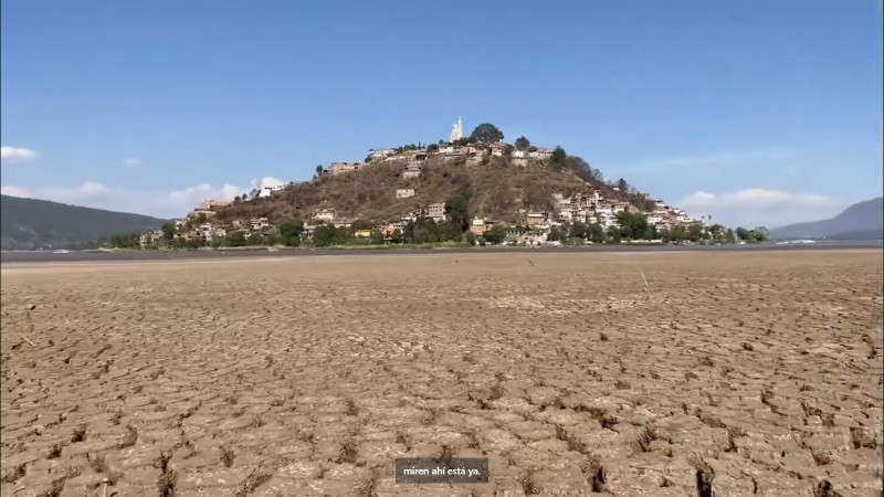 El lago de PÃ¡tzcuaro, a un paso de la extinciÃ³n; video muestra que casi se llega caminando a Janitzio