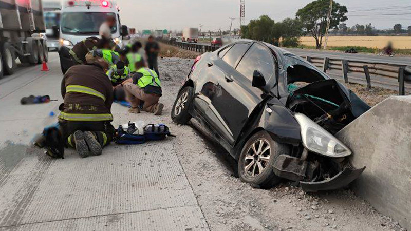 Fuerte choque en la 57 México- Querétaro dejó seis lesionados 