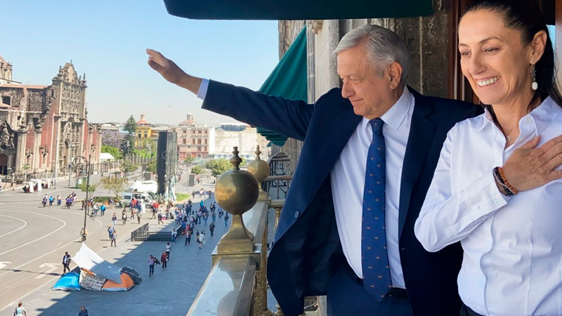 Sheinbaum darÃ¡ mensaje desde Palacio Nacional al terminar reuniÃ³n con AMLO
