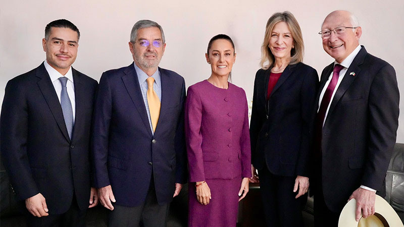 Ken Salazar destaca reuniÃ³n â€œbuena y amistosaâ€ con Claudia Sheinbaum