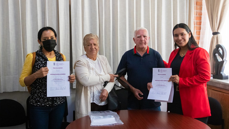 Sedum da certeza patrimonial a mÃ¡s de 60 familias de Uruapan