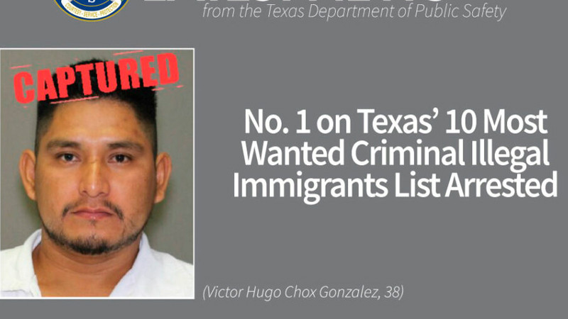 Cae en Texas un indocumentado incluido en lista de los 10 MÃ¡s Buscados