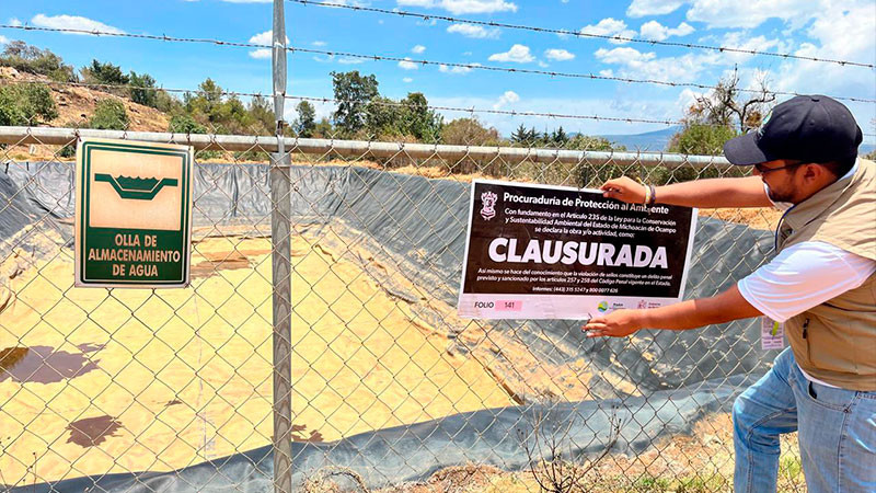 Clausura 4 ollas de agua en cuenca del lago de PÃ¡tzcuaro