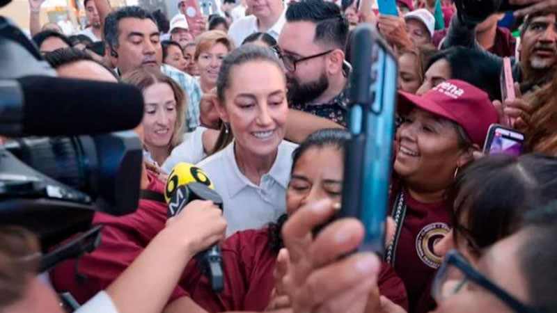 Con alegrÃ­a reciben a Claudia Sheinbaum en Monterrey