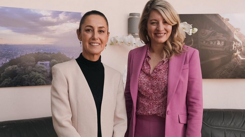 Claudia Sheinbaum se reuniÃ³ con MÃ©lanie Joly, canciller de CanadÃ¡