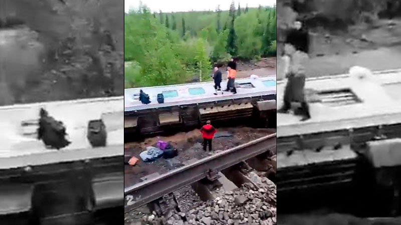 En Rusia descarrilÃ³ un tren de pasajeros 