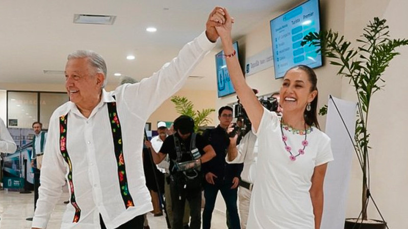 Asegura AMLO que con Sheinbaum serÃ¡ una transiciÃ³n 