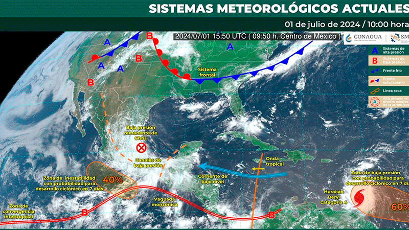 Chris ya es Baja PresiÃ³n Remanente en Puebla