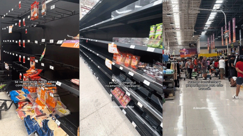 HuracÃ¡n Beryl desata compras de pÃ¡nico en Quintana Roo