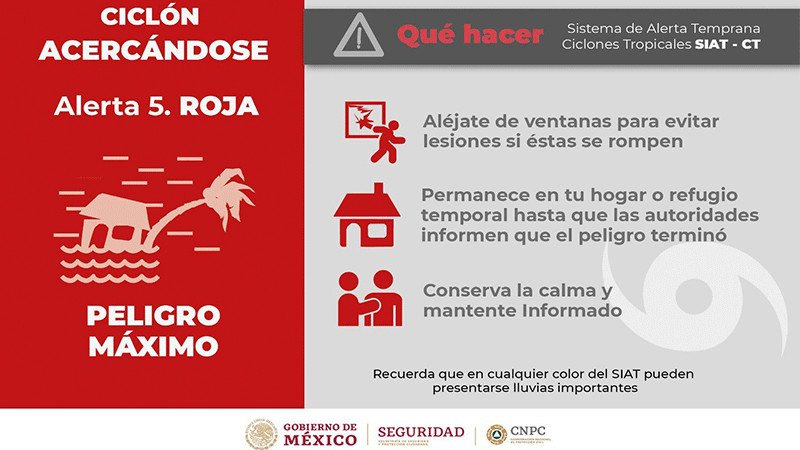 Activan alerta roja en todos los municipios de Quintana Roo por huracÃ¡n Beryl; regresa a categorÃ­a 3