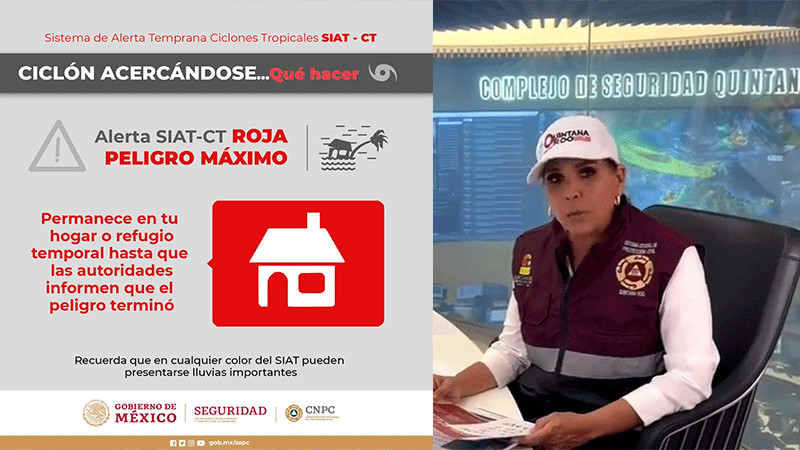 Ante la proximidad de huracÃ¡n Beryl, activan alerta roja en Quintana Roo 