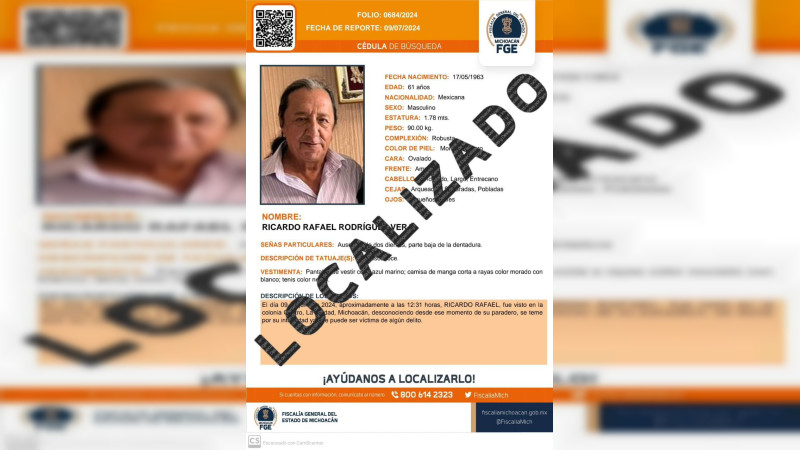 Localizan al periodista Rafael RodrÃ­guez, reportado desaparecido en La Piedad, MichoacÃ¡n 