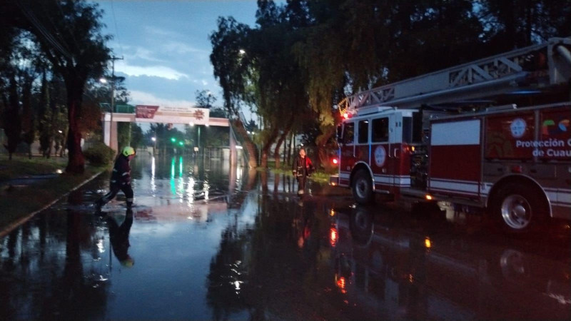 Intensas lluvias dejan inundaciones en varias zonas de CuautitlÃ¡n Izcalli