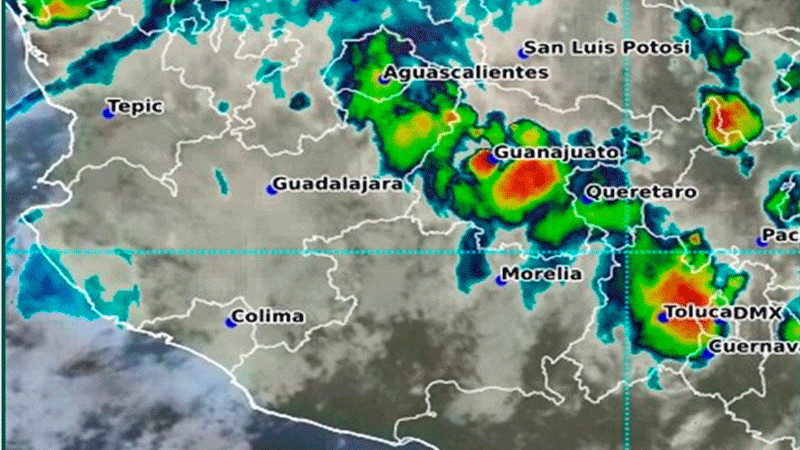 Se pronostican lluvias y chubascos en regiones de MichoacÃ¡n y estados del Occidente de MÃ©xico