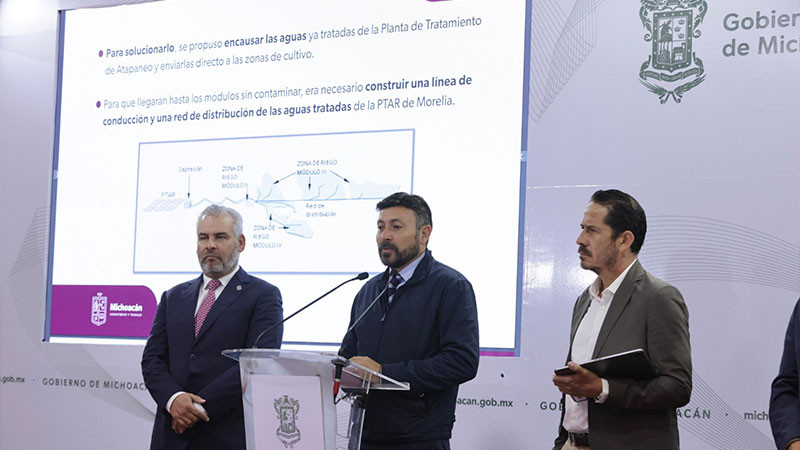 Con lÃ­neas de conducciÃ³n, Morelia tendrÃ¡ mÃ¡s agua para consumo humano: Bedolla