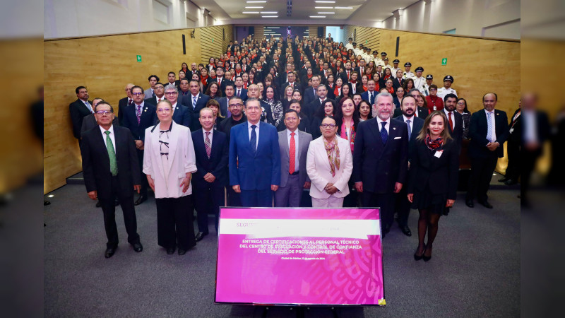 Certifican al 100 % del personal tÃ©cnico encargado de la EvaluaciÃ³n y Control de Confianza del Servicio de ProtecciÃ³n Federal