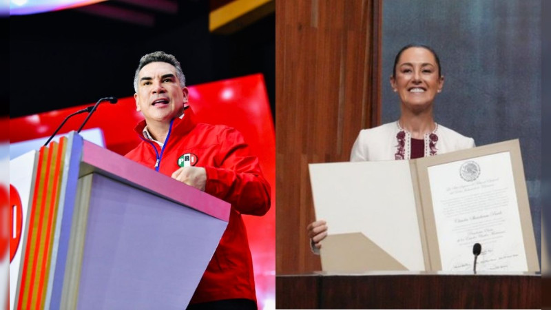 Alito Moreno enviÃ³ a Claudia Sheinbaum por recibir su constancia de mayorÃ­a en el TEPJF