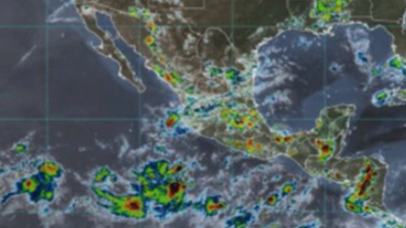 Se pronostican lluvias intensas en zonas de Colima, Guerrero, Jalisco, MichoacÃ¡n y Nayarit