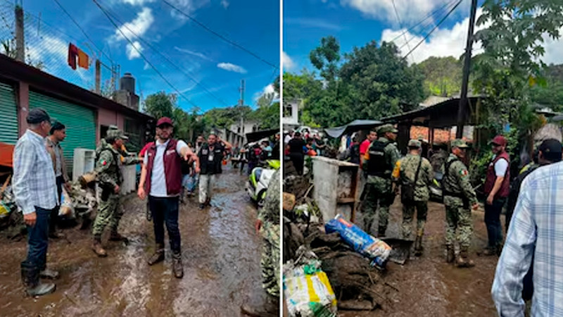 Atienden a mil 500 damnificados por desbordamiento de rÃ­o en Tejupilco, Estado de MÃ©xico