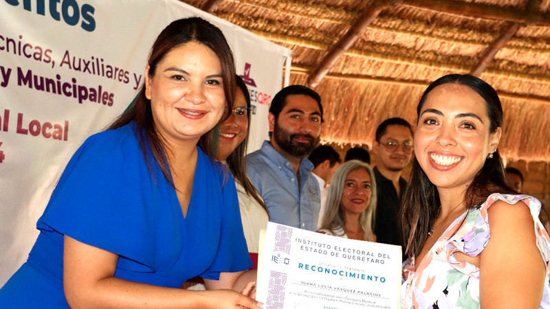 Reconocen IEEQ participaciÃ³n ciudadana durante el Proceso Electoral Local 2023-2024