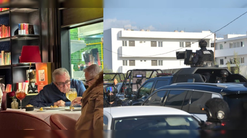 Captan a Gobernador comiendo en restaurante de lujo en CDMX, mientras Sinaloa vivÃ­a 10 homicidios, balaceras y operativo militar