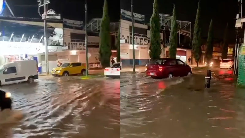 Intensas lluvias dejan afectaciones en Morelia, MichoacÃ¡n