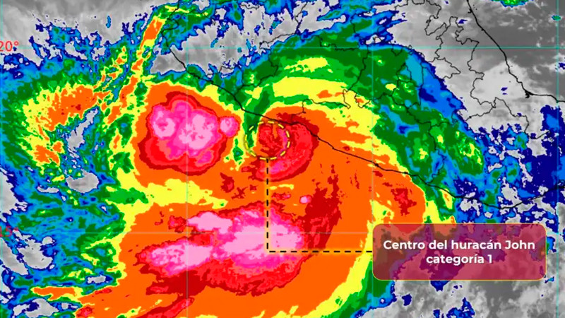 'John' se fortalece frente a costas de MichoacÃ¡n