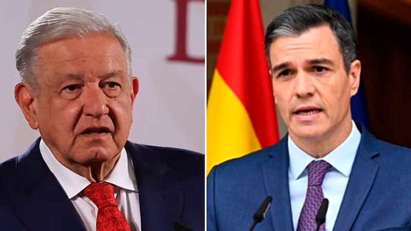 Acusa AMLO a Pedro SÃ¡nchez de ofender a Sheinbaum al sugerir que es 